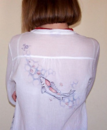 Blouse "Fish" (back)